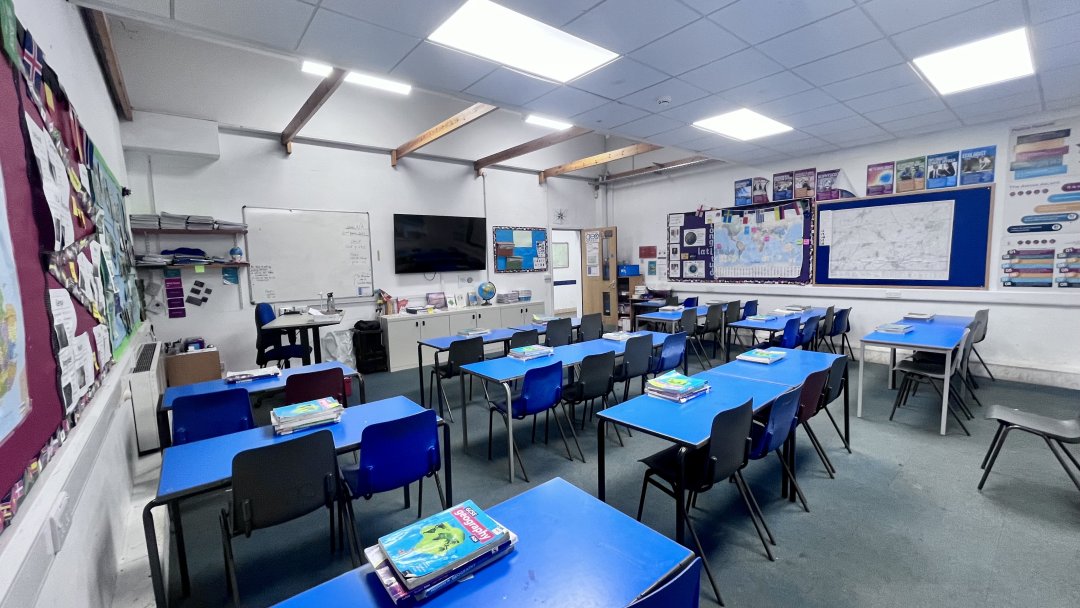 Classrooms at Cottenham Village College in Cambridge