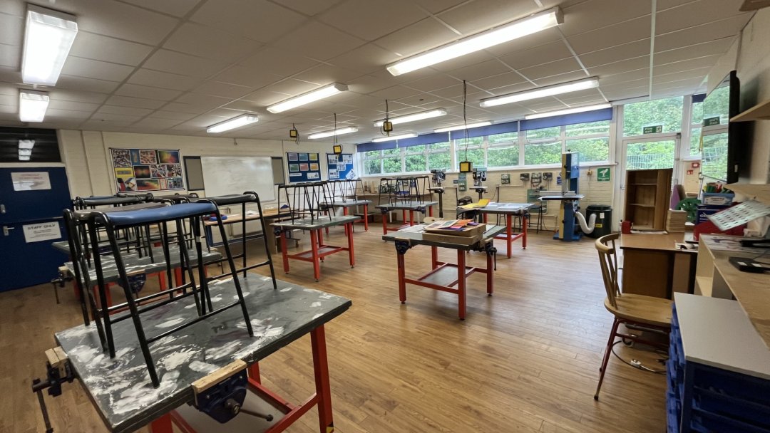 DT Room at Cottenham Village College in Cambridge