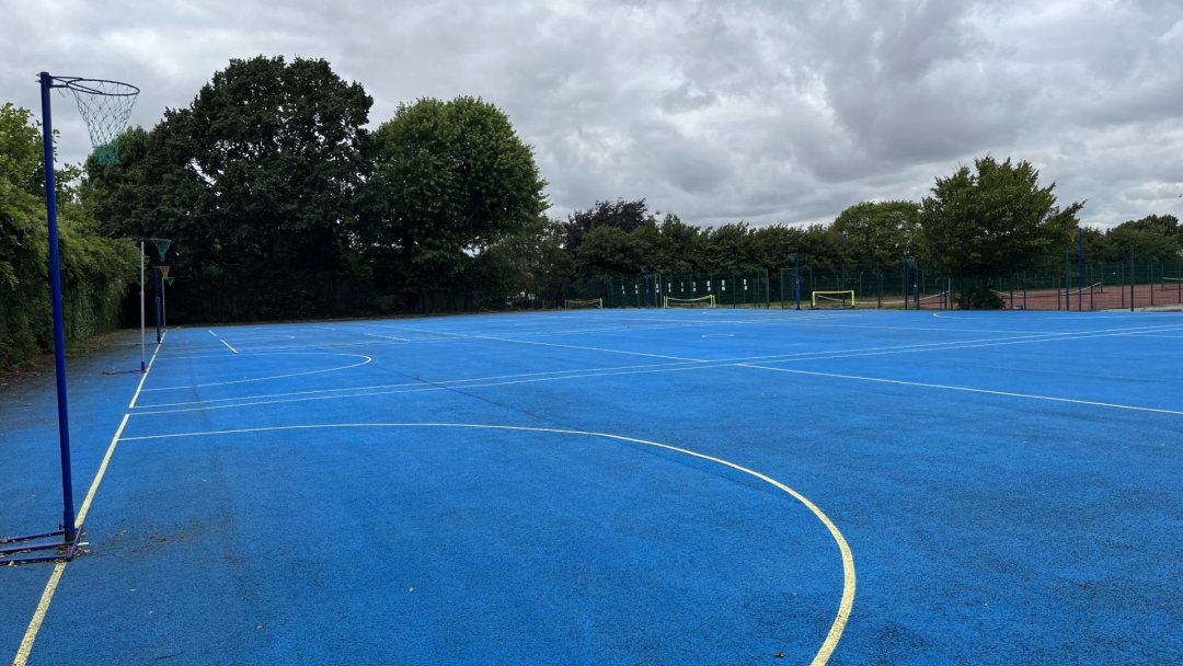Netball Courts at Longsands Academy in Cambridge