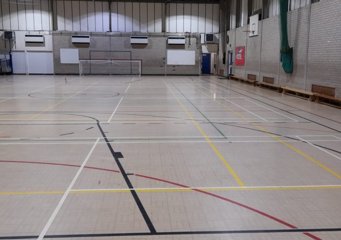 Sports Hall at Longsands Academy in Cambridge