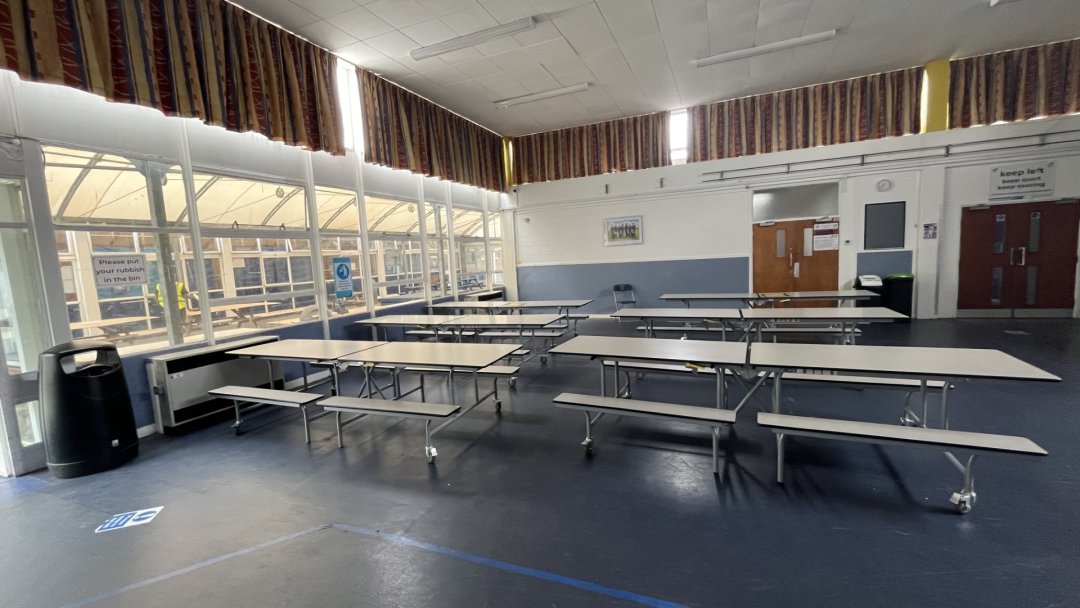 New Hall at Longsands Academy in Cambridge