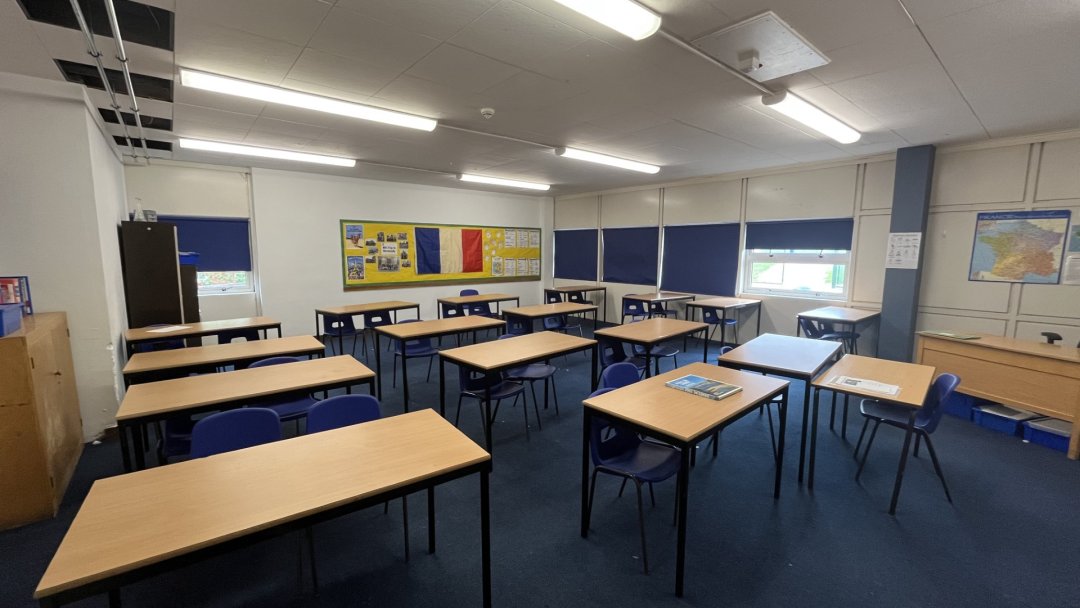 Classrooms at Longsands Academy in Cambridge