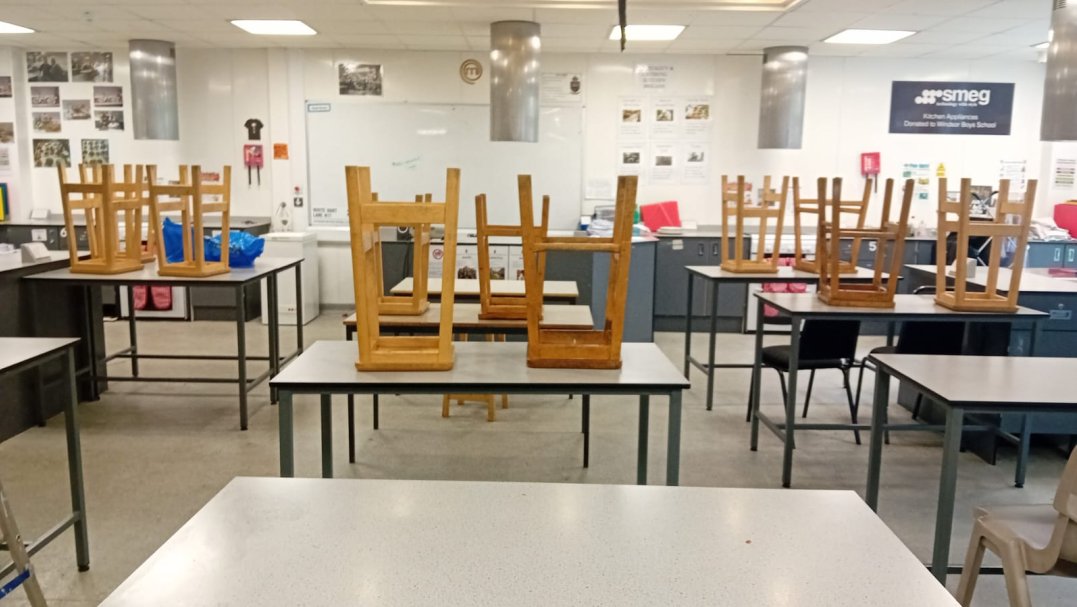 Food Tech Room at Windsor Boys School in Windsor