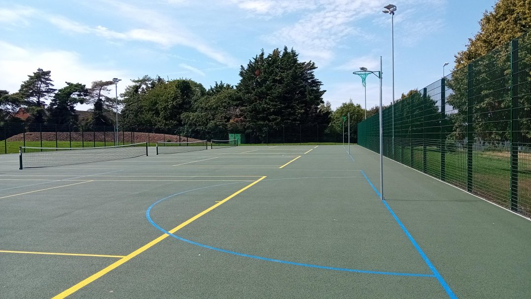 Tennis and Netball Courts at Sir Joseph Williamson's Mathematical School in Kent