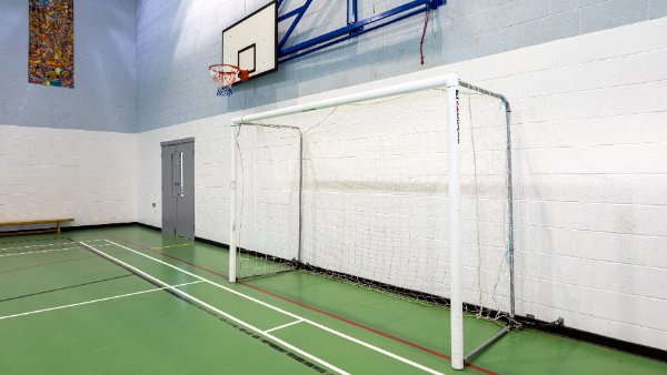 Sports Hall at Clare Mount Specialist Sports College in Wirral