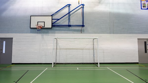 Sports Hall at Clare Mount Specialist Sports College in Wirral
