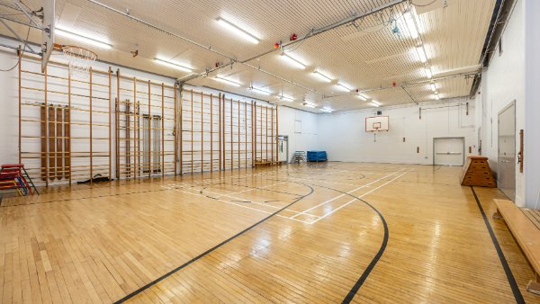 Gymnasium at Clare Mount Specialist Sports College in Wirral