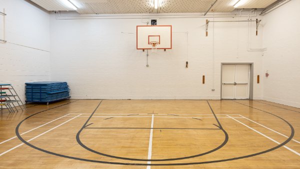 Gymnasium at Clare Mount Specialist Sports College in Wirral