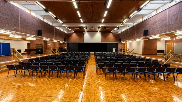 Main Hall at Clare Mount Specialist Sports College in Wirral