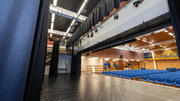 Main Hall at Clare Mount Specialist Sports College in Wirral