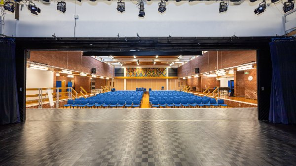 Main Hall at Clare Mount Specialist Sports College in Wirral