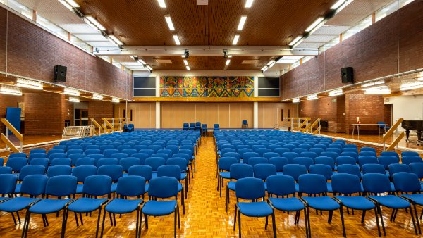 Main Hall at Clare Mount Specialist Sports College in Wirral