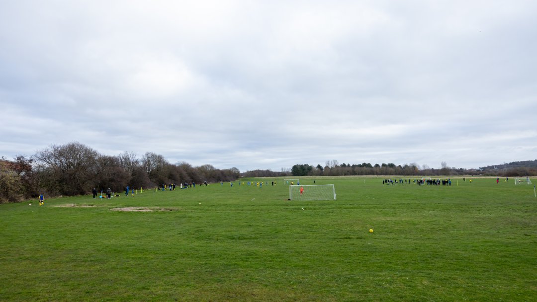 Grass Pitch at Clare Mount Specialist Sports College in Wirral
