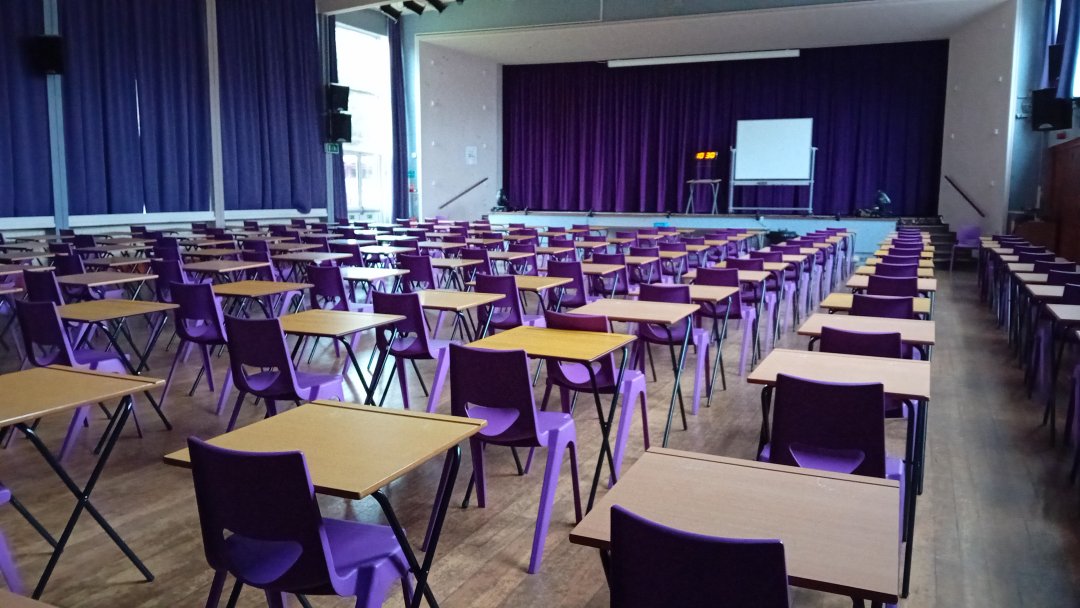 Main Hall at Chislehurst & Sidcup Grammar School in London