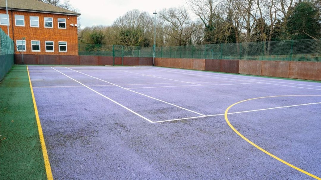 MUGA- Outdoor Netball Courts at Chislehurst & Sidcup Grammar School in London