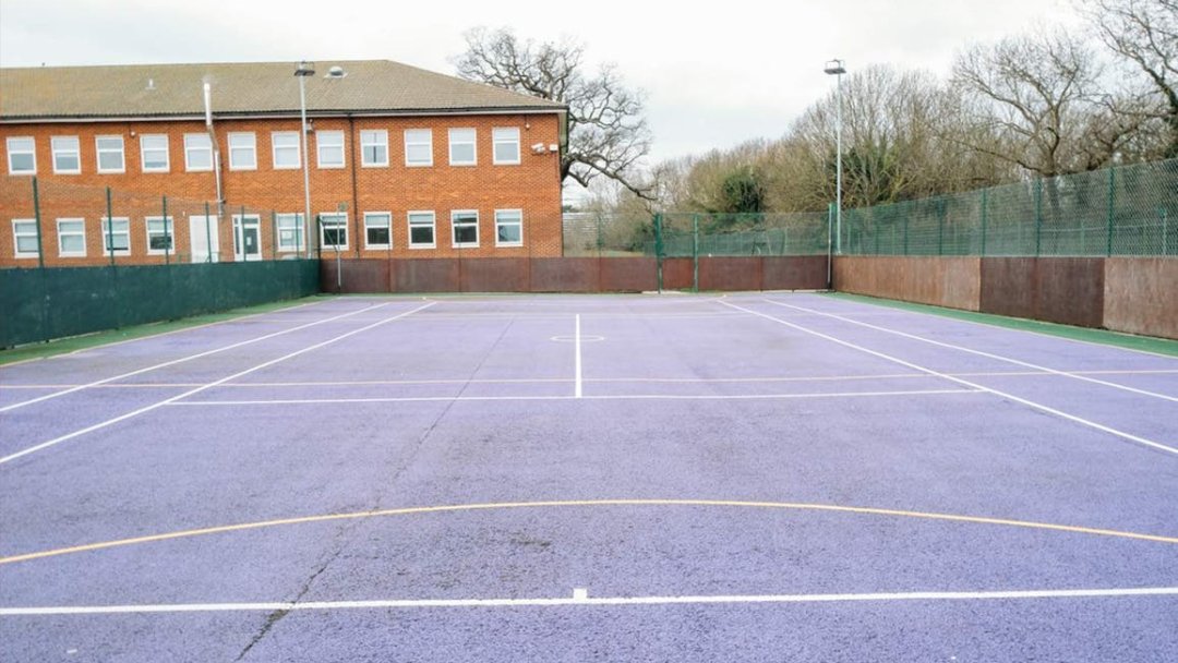 MUGA- Outdoor Netball Courts at Chislehurst & Sidcup Grammar School in London