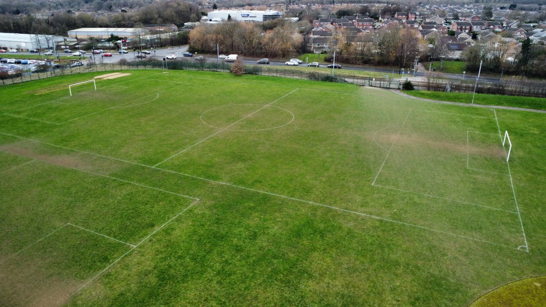 Junior Grass Pitch at Westfield Sports Centre in Sheffield