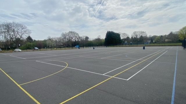 Multi-Use Games Area (MUGA) at Harris Academy Beckenham in London