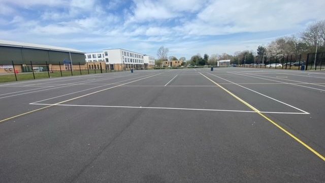 Multi-Use Games Area (MUGA) at Harris Academy Beckenham in London