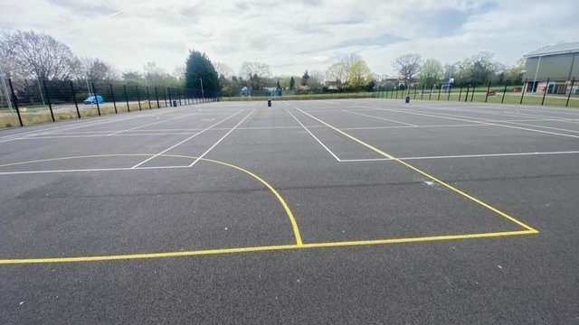 Multi-Use Games Area (MUGA) at Harris Academy Beckenham in London
