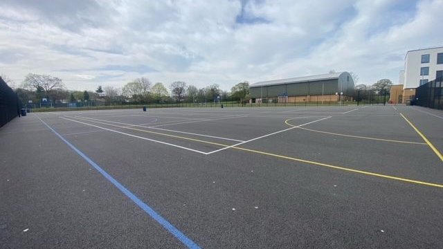 Multi-Use Games Area (MUGA) at Harris Academy Beckenham in London