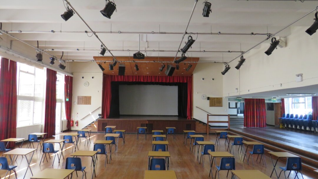 Main Hall at Weald of Kent Grammar School (Tonbridge) in Kent