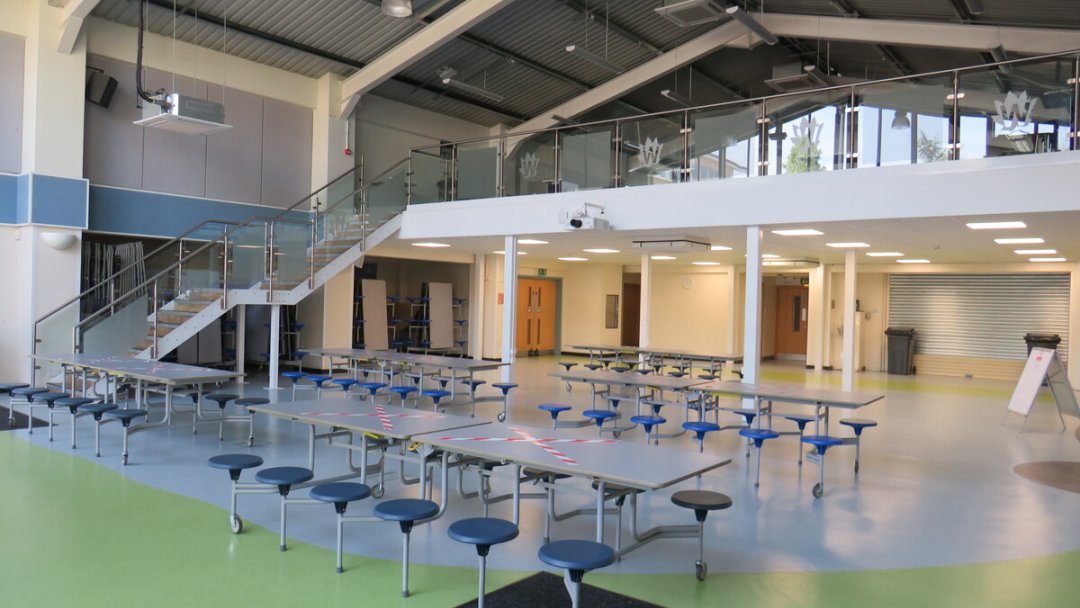 Dining Hall at Weald of Kent Grammar School (Tonbridge) in Kent