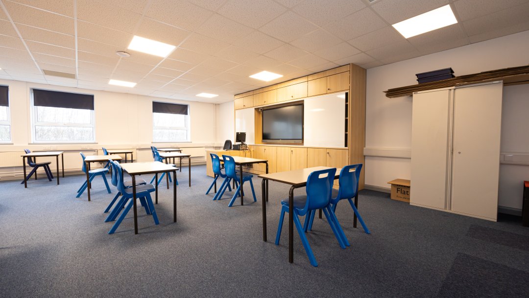 Classrooms at Clare Mount Specialist Sports College in Wirral