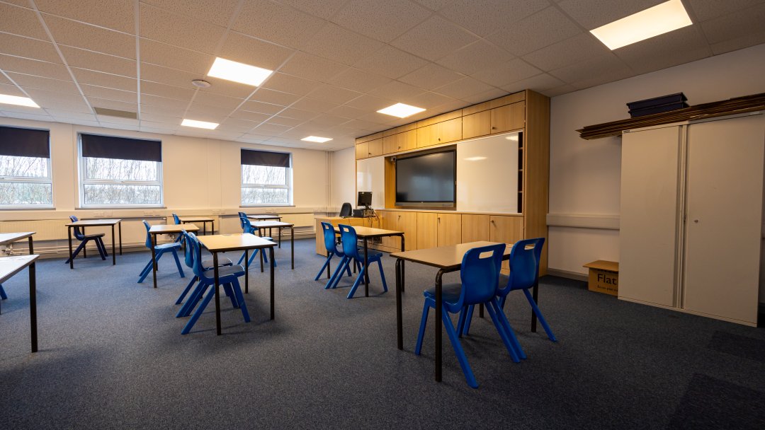 Classrooms at Clare Mount Specialist Sports College in Wirral