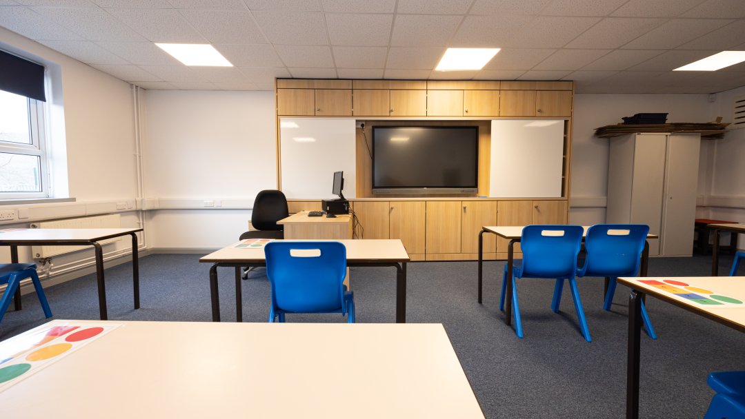 Classrooms at Clare Mount Specialist Sports College in Wirral
