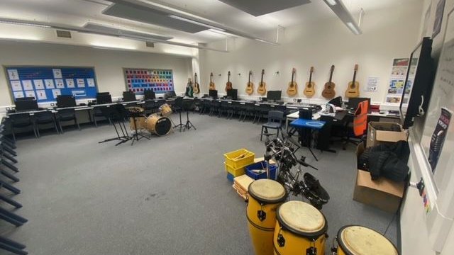 Music Classroom at Harris Academy Beckenham in London