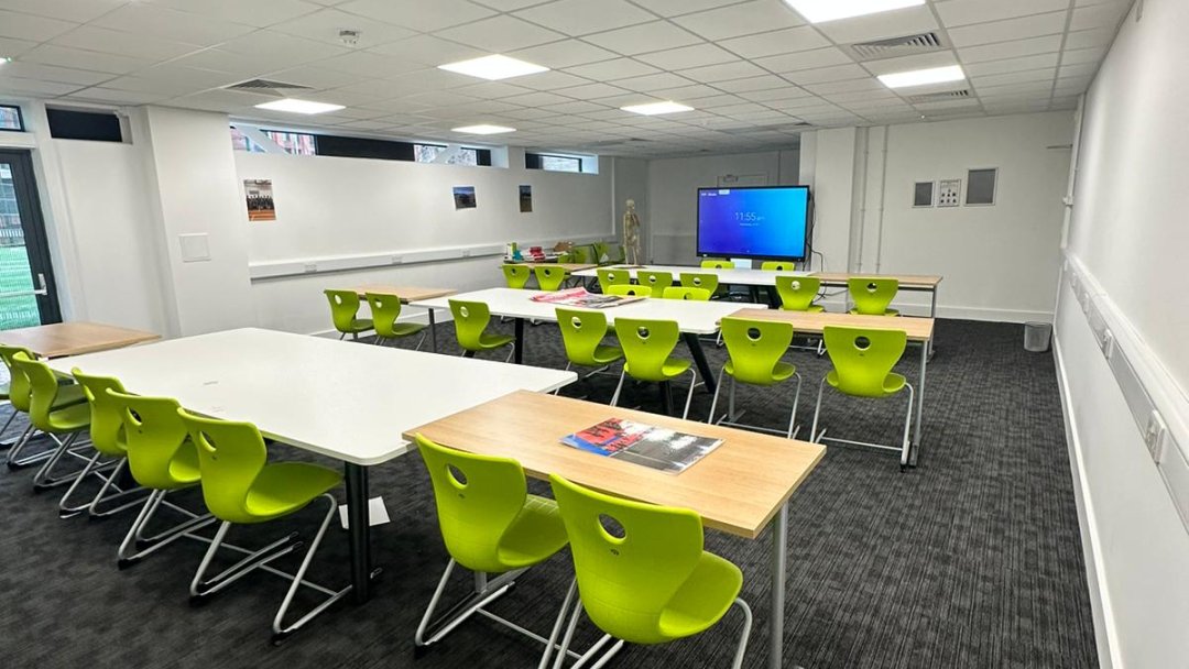Sports Block Classroom at Borough Academy in London