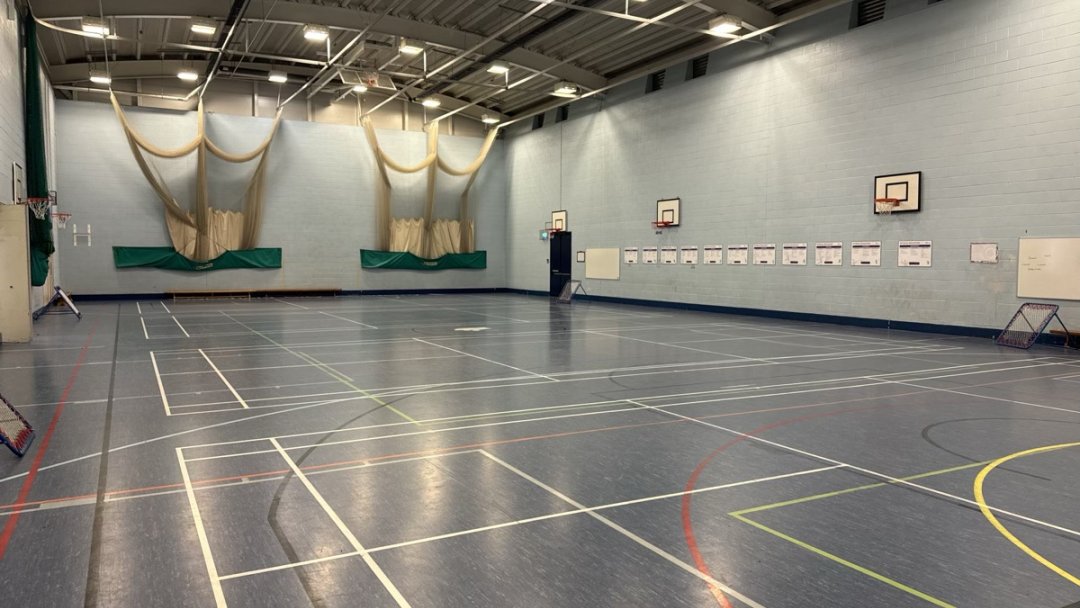 Sports Hall at Outwood Academy City Fields in West Yorkshire