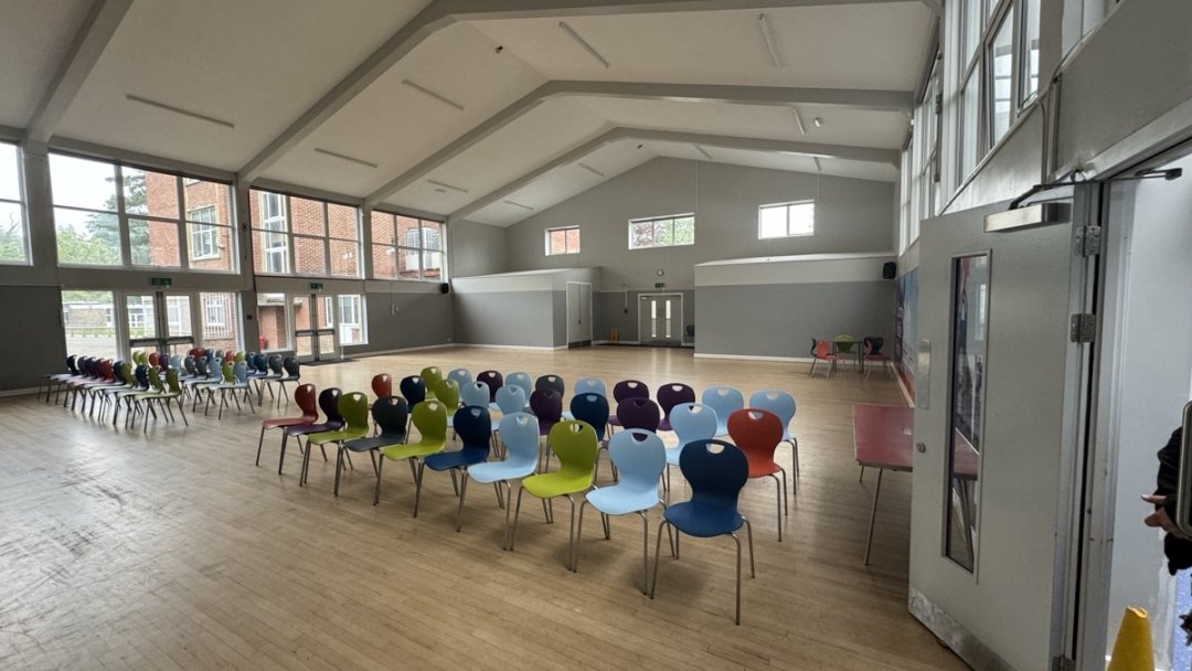 Main Hall at Chantry Middle School in Morpeth