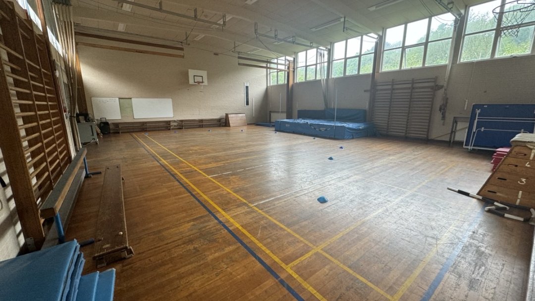 Gymnasium at Chantry Middle School in Morpeth