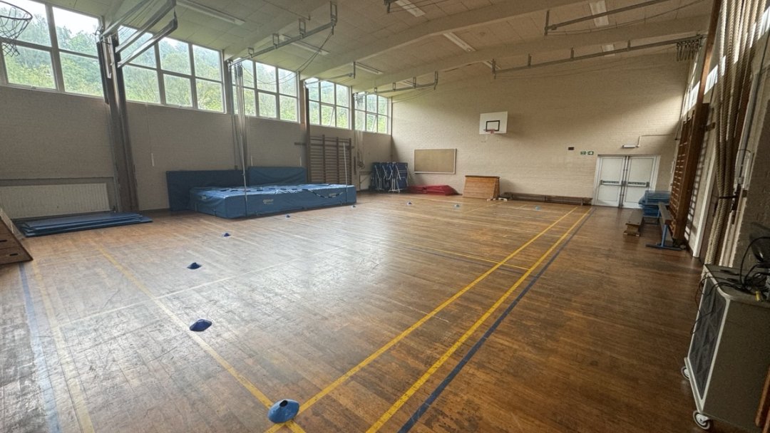 Gymnasium at Chantry Middle School in Morpeth