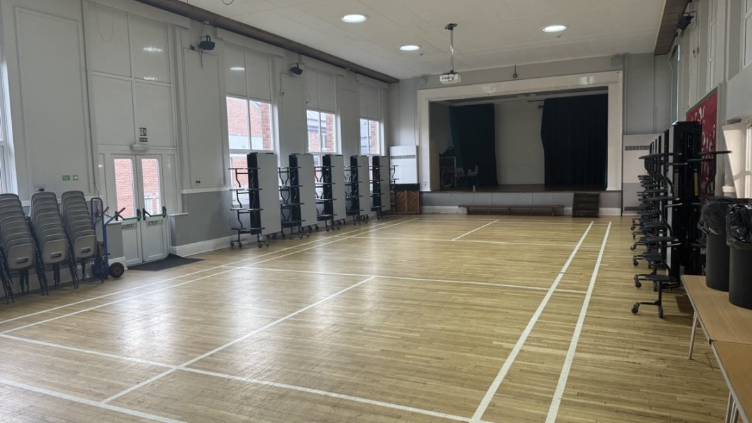Newminster Main Hall at Chantry Middle School in Morpeth