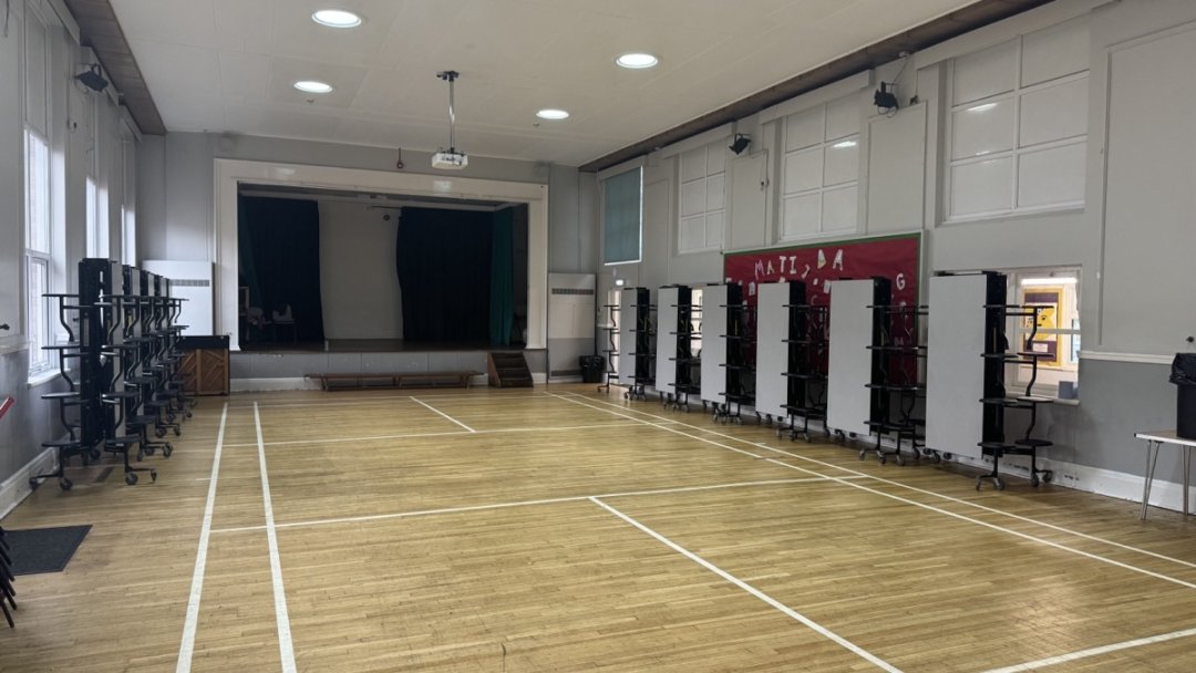 Newminster Main Hall at Chantry Middle School in Morpeth