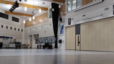 Main Hall at St Anne's Academy in Manchester