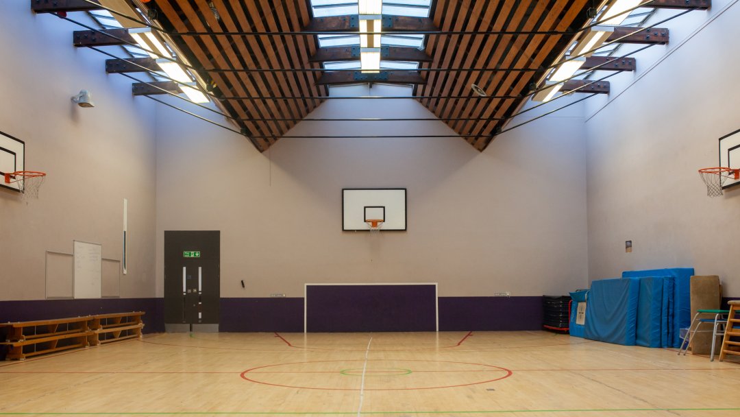 Gymnasium at Stoke Newington School & Sixth Form in London