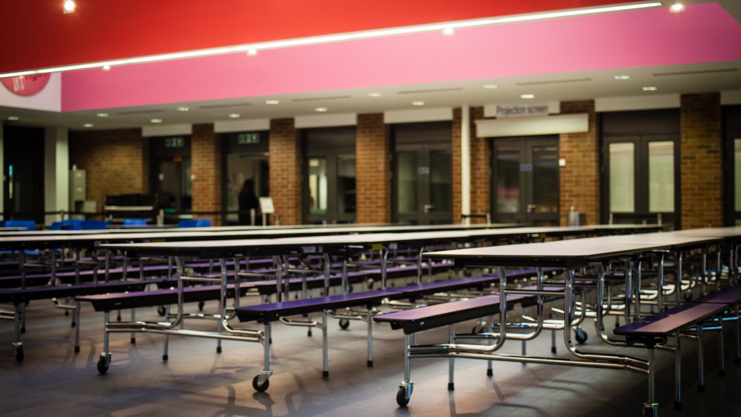 Dining Hall at Stoke Newington School & Sixth Form in London