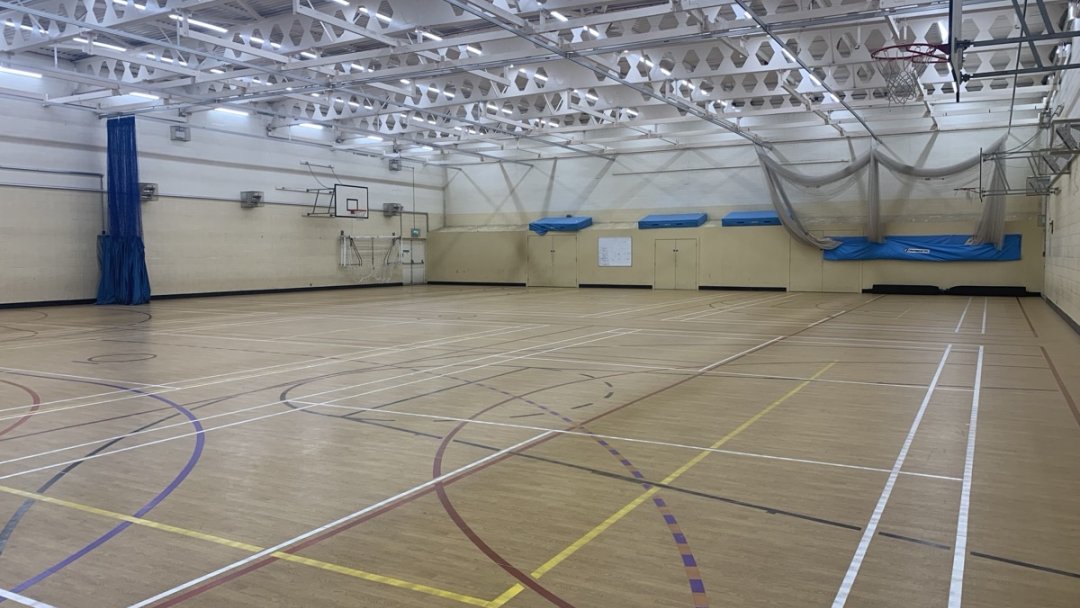 Sports Hall at Tarporley High School and Sixth Form College in Cheshire
