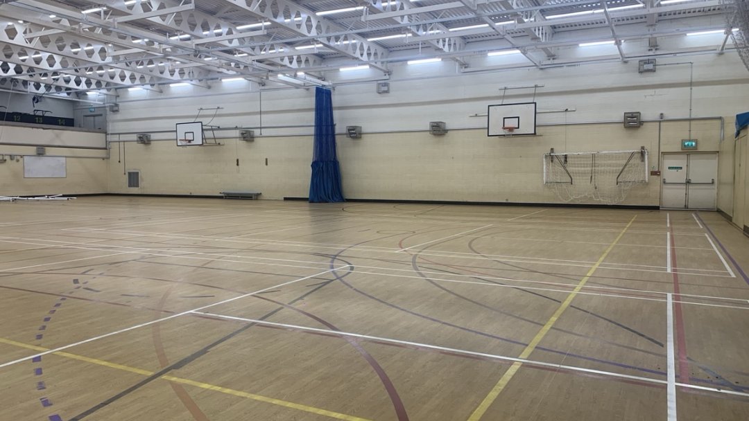 Sports Hall at Tarporley High School and Sixth Form College in Cheshire