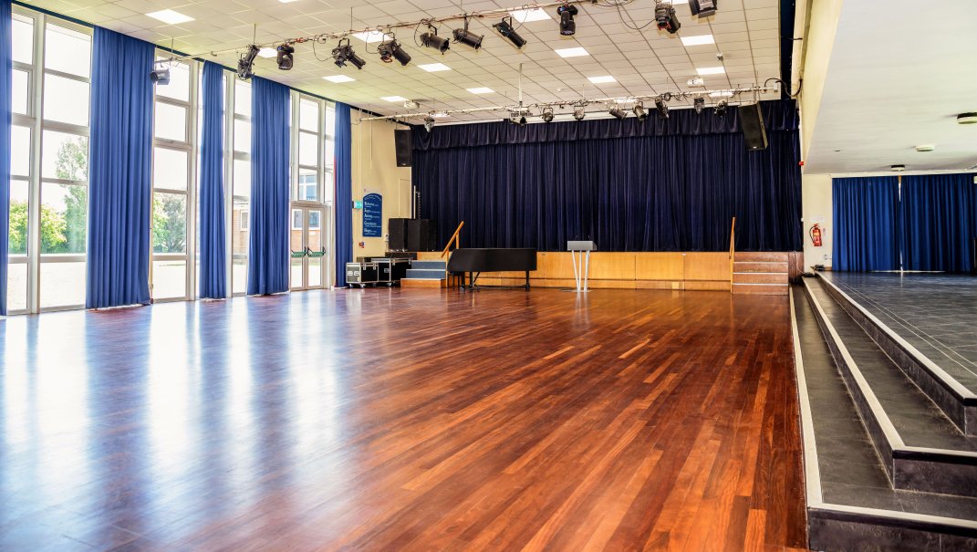 Main Hall at Highworth Grammar School in Ashford