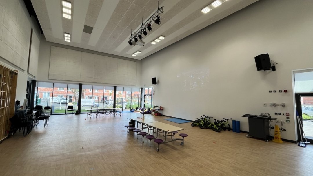 Main Hall at Anna Seward Primary School (The Arthur Terry Learning Partnership) in Staffordshire