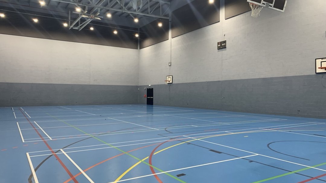 Sports Hall at West Lancashire College in Lancashire