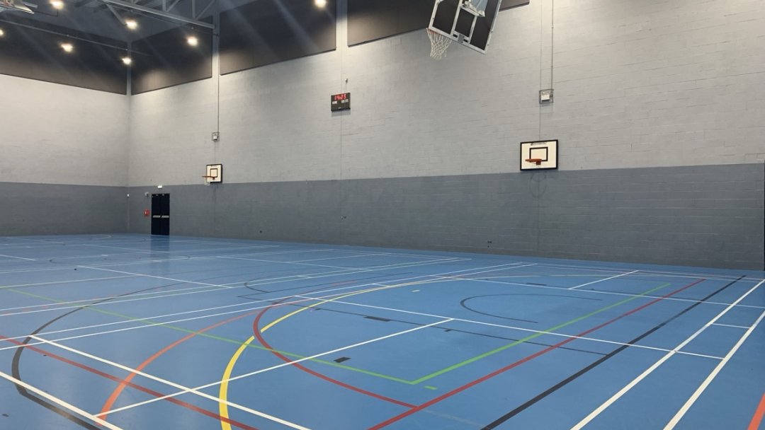 Sports Hall at West Lancashire College in Lancashire