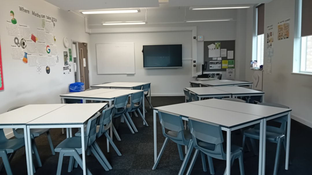 Classrooms at Harris Clapham Sixth Form in London