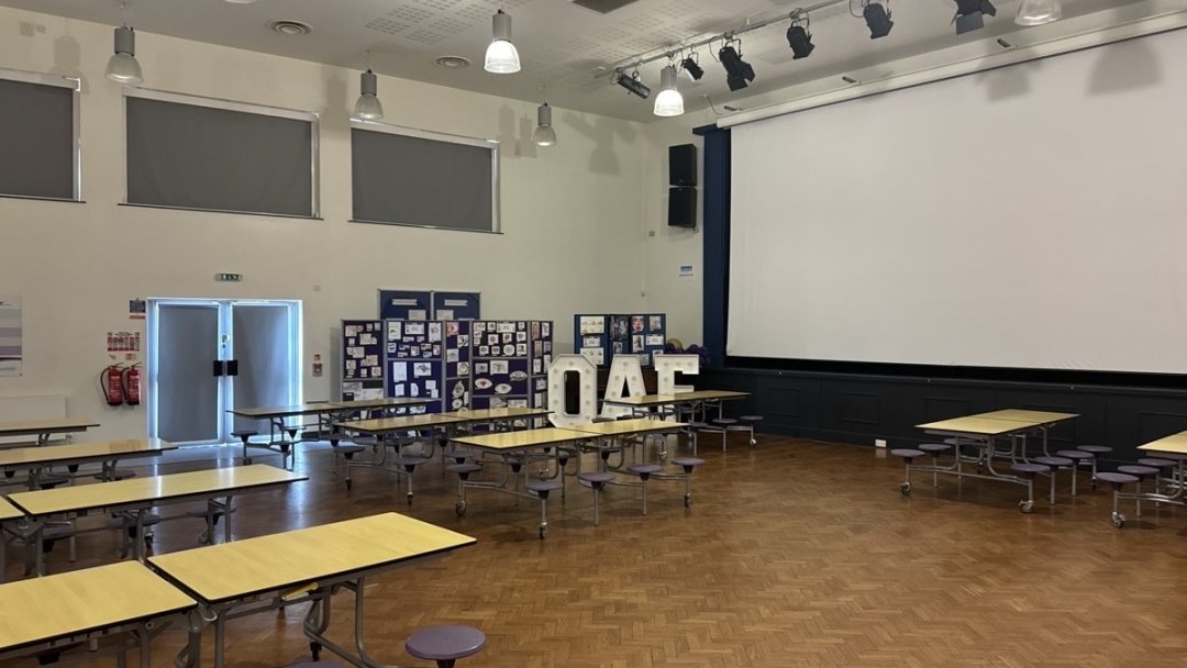 Main Hall at Outwood Academy Foxhills in Scunthorpe