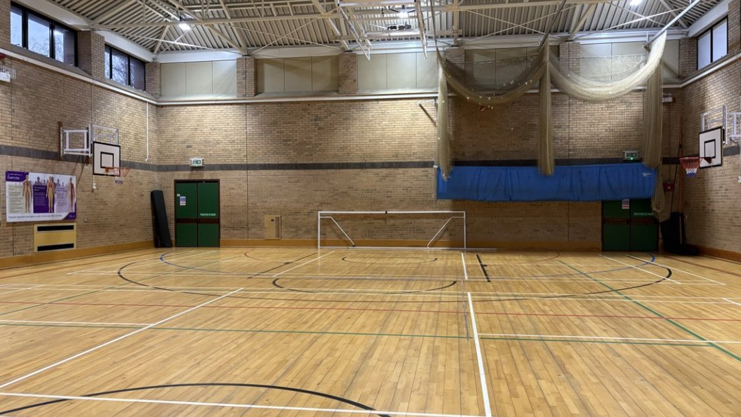 Sports Hall at Outwood Academy Hasland Hall in Chesterfield